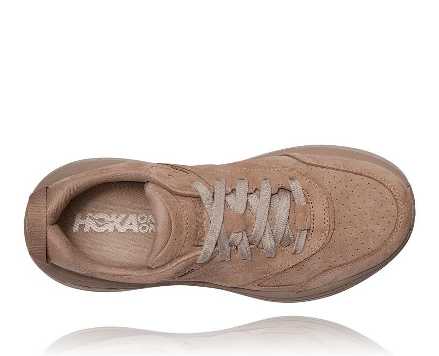 Walking Shoes Mens - Hoka One One Bondi L Suede - Grey - GIHFXEZ-63